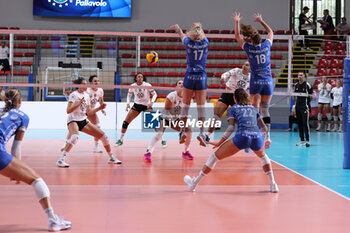 2024-09-18 - Paulina Majkowska of Beziers Volley, Karin Sunderlikova of Beziers Volley, Raquel Lazaro of Beziers Volley during the Volleyball WEVZA CUP Women between Bezier VB and Heidelberg Volkswagen on 18 sept 2024 at the Palazzetto dello Sport in Rome. - VOLLEYBALL WEVZA CUP WOMEN - INTERNATIONALS - VOLLEYBALL