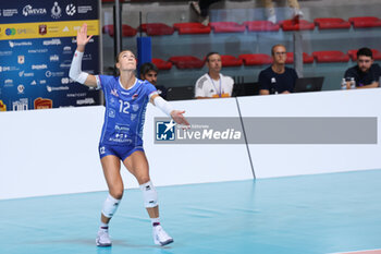 2024-09-18 - Emily Holterhaus of Beziers Volley during the Volleyball WEVZA CUP Women between Bezier VB and Heidelberg Volkswagen on 18 sept 2024 at the Palazzetto dello Sport in Rome. - VOLLEYBALL WEVZA CUP WOMEN - INTERNATIONALS - VOLLEYBALL