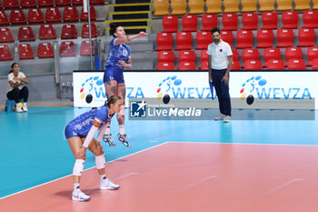 2024-09-18 - Marissa Stockman of Beziers Volley during the Volleyball WEVZA CUP Women between Bezier VB and Heidelberg Volkswagen on 18 sept 2024 at the Palazzetto dello Sport in Rome. - VOLLEYBALL WEVZA CUP WOMEN - INTERNATIONALS - VOLLEYBALL