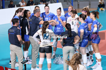 2024-09-18 - Beziers Volley during the Volleyball WEVZA CUP Women between Bezier VB and Heidelberg Volkswagen on 18 sept 2024 at the Palazzetto dello Sport in Rome. - VOLLEYBALL WEVZA CUP WOMEN - INTERNATIONALS - VOLLEYBALL