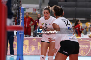 2024-09-18 - Lola Hernandez Van Den Bosch of CD Heidelberg Volkswagen, Camila Hiruela Tapia of CD Heidelberg Volkswagen during the Volleyball WEVZA CUP Women between Bezier VB and Heidelberg Volkswagen on 18 sept 2024 at the Palazzetto dello Sport in Rome. - VOLLEYBALL WEVZA CUP WOMEN - INTERNATIONALS - VOLLEYBALL