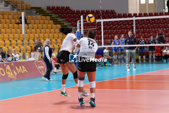 2024-09-18 - Camila Hiruela Tapia of CD Heidelberg Volkswagen and Gisel Medina Chacoa of CD Heidelberg during the Volleyball WEVZA CUP Women between Bezier VB and Heidelberg Volkswagen on 18 sept 2024 at the Palazzetto dello Sport in Rome. - VOLLEYBALL WEVZA CUP WOMEN - INTERNATIONALS - VOLLEYBALL