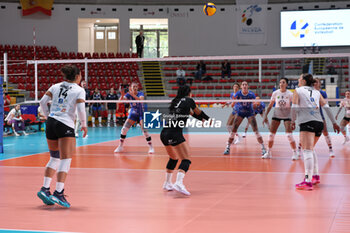 2024-09-18 - Camila Hiruela Tapia of CD Heidelberg Volkswagen, Claudia Hernandez Figueroa of CD Heidelberg Volkswagen, Adriani Vilvert Joaquim of CD Heidelberg Volkswagen during the Volleyball WEVZA CUP Women between Bezier VB and Heidelberg Volkswagen on 18 sept 2024 at the Palazzetto dello Sport in Rome. - VOLLEYBALL WEVZA CUP WOMEN - INTERNATIONALS - VOLLEYBALL