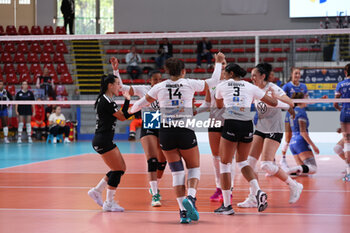 2024-09-18 - Camila Hiruela Tapia of CD Heidelberg Volkswagen, Dayana Segovia of CD Heidelberg Volkswagen, Claudia Hernandez Figueroa of CD Heidelberg Volkswagen during the Volleyball WEVZA CUP Women between Bezier VB and Heidelberg Volkswagen on 18 sept 2024 at the Palazzetto dello Sport in Rome. - VOLLEYBALL WEVZA CUP WOMEN - INTERNATIONALS - VOLLEYBALL