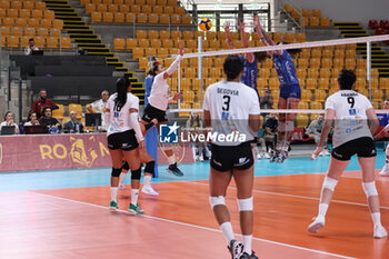 2024-09-18 - Dayana Segovia of CD Heidelberg Volkswagen, Patricia Aranda Munoz of CD Heidelberg Volkswagen, Gisel Medina Chacoa of CD Heidelberg, Camila Hiruela Tapia of CD Heidelberg Volkswagen during the Volleyball WEVZA CUP Women between Bezier VB and Heidelberg Volkswagen on 18 sept 2024 at the Palazzetto dello Sport in Rome. - VOLLEYBALL WEVZA CUP WOMEN - INTERNATIONALS - VOLLEYBALL