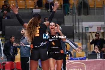 2024-09-18 - Michela Ciarrocchi of Roma Volley Club during the Volleyball WEVZA CUP Women between Roma Volley Club and Terville Florange OC on 18 sept 2024 at the Palazzetto dello Sport in Rome. - VOLLEYBALL WEVZA CUP WOMEN - INTERNATIONALS - VOLLEYBALL