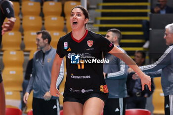 2024-09-18 - Slađana Mirkovic of Roma Volley Club during the Volleyball WEVZA CUP Women between Roma Volley Club and Terville Florange OC on 18 sept 2024 at the Palazzetto dello Sport in Rome. - VOLLEYBALL WEVZA CUP WOMEN - INTERNATIONALS - VOLLEYBALL