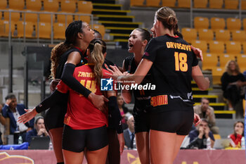 2024-09-18 - Roma Volley Club during the Volleyball WEVZA CUP Women between Roma Volley Club and Terville Florange OC on 18 sept 2024 at the Palazzetto dello Sport in Rome. - VOLLEYBALL WEVZA CUP WOMEN - INTERNATIONALS - VOLLEYBALL