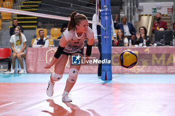 2024-09-18 - Justine Chereau of Terville Florange OC during the Volleyball WEVZA CUP Women between Roma Volley Club and Terville Florange OC on 18 sept 2024 at the Palazzetto dello Sport in Rome. - VOLLEYBALL WEVZA CUP WOMEN - INTERNATIONALS - VOLLEYBALL