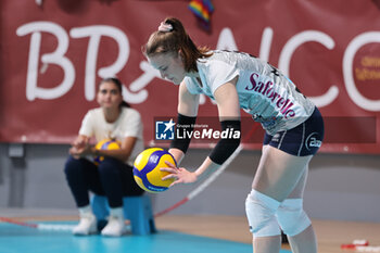 2024-09-18 - Justine Chereau of Terville Florange OC during the Volleyball WEVZA CUP Women between Roma Volley Club and Terville Florange OC on 18 sept 2024 at the Palazzetto dello Sport in Rome. - VOLLEYBALL WEVZA CUP WOMEN - INTERNATIONALS - VOLLEYBALL