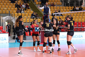 2024-09-18 - Roma Volley Club during the Volleyball WEVZA CUP Women between Roma Volley Club and Terville Florange OC on 18 sept 2024 at the Palazzetto dello Sport in Rome. - VOLLEYBALL WEVZA CUP WOMEN - INTERNATIONALS - VOLLEYBALL