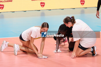 2024-09-18 - Aana Enioola Adelusi of Roma Volley Club during the Volleyball WEVZA CUP Women between Roma Volley Club and Terville Florange OC on 18 sept 2024 at the Palazzetto dello Sport in Rome. - VOLLEYBALL WEVZA CUP WOMEN - INTERNATIONALS - VOLLEYBALL