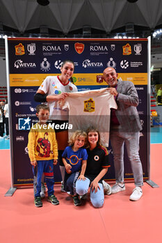 2024-09-20 - in action during the day 3 of the CEV Volleyball Challenge Cup 2025 Women - Prequalification Round WEVZA CUP between VRoma Volley vs Volleyball Academy at the Palazzetto dello Sport on September 20, 2024 in Rome, Italy. - WEVZA CUP WOMEN - ROMA VOLLEY VS VOLLEYBALL ACADEMY BULACH - INTERNATIONALS - VOLLEYBALL