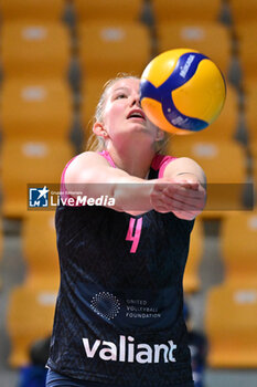 2024-09-20 - Fiona Licka of Volleyball Academy in action during the day 3 of the CEV Volleyball Challenge Cup 2025 Women - Prequalification Round WEVZA CUP between VRoma Volley vs Volleyball Academy at the Palazzetto dello Sport on September 20, 2024 in Rome, Italy. - WEVZA CUP WOMEN - ROMA VOLLEY VS VOLLEYBALL ACADEMY BULACH - INTERNATIONALS - VOLLEYBALL