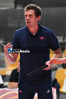 2024-09-20 - Robin De Bont of Volleyball Academy during the day 3 of the CEV Volleyball Challenge Cup 2025 Women - Prequalification Round WEVZA CUP between VRoma Volley vs Volleyball Academy at the Palazzetto dello Sport on September 20, 2024 in Rome, Italy. - WEVZA CUP WOMEN - ROMA VOLLEY VS VOLLEYBALL ACADEMY BULACH - INTERNATIONALS - VOLLEYBALL