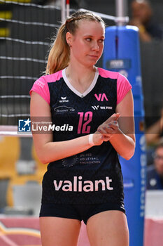 2024-09-20 - Mia Luthi of Volleyball Academy in action during the day 3 of the CEV Volleyball Challenge Cup 2025 Women - Prequalification Round WEVZA CUP between VRoma Volley vs Volleyball Academy at the Palazzetto dello Sport on September 20, 2024 in Rome, Italy. - WEVZA CUP WOMEN - ROMA VOLLEY VS VOLLEYBALL ACADEMY BULACH - INTERNATIONALS - VOLLEYBALL