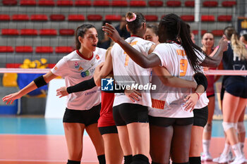 2024-09-20 - Roma Volley Club during the day 3 of the CEV Volleyball Challenge Cup 2025 Women - Prequalification Round WEVZA CUP between VRoma Volley vs Volleyball Academy at the Palazzetto dello Sport on September 20, 2024 in Rome, Italy. - WEVZA CUP WOMEN - ROMA VOLLEY VS VOLLEYBALL ACADEMY BULACH - INTERNATIONALS - VOLLEYBALL