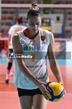 2024-09-20 - Amelie Rotar of Roma Volley Club in action during the day 3 of the CEV Volleyball Challenge Cup 2025 Women - Prequalification Round WEVZA CUP between VRoma Volley vs Volleyball Academy at the Palazzetto dello Sport on September 20, 2024 in Rome, Italy. - WEVZA CUP WOMEN - ROMA VOLLEY VS VOLLEYBALL ACADEMY BULACH - INTERNATIONALS - VOLLEYBALL