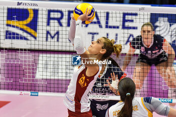 2024-01-06 - Marta Bechis of Roma Volley in action during Italian Volley Serie A1 F match between Reale Mutua Fenera Chieri '76 vs Aeroitalia Roma Volley on 6 January 2023 at the PalaFenera, Chieri (TO) - REALE MUTUA FENERA CHIERI 76 VS ROMA VOLLEY CLUB - SERIE A1 WOMEN - VOLLEYBALL