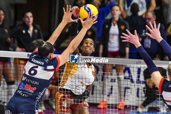 2024-01-06 - Jessica Rivero of Roma Volley in action during Italian Volley Serie A1 F match between Reale Mutua Fenera Chieri '76 vs Aeroitalia Roma Volley on 6 January 2023 at the PalaFenera, Chieri (TO) - REALE MUTUA FENERA CHIERI 76 VS ROMA VOLLEY CLUB - SERIE A1 WOMEN - VOLLEYBALL