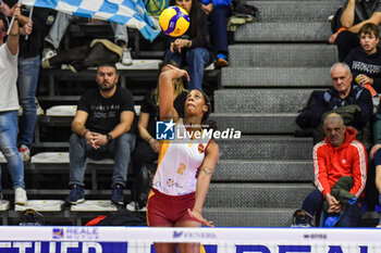 2024-01-06 - Dezirett Rosales of Roma Volley in action during Italian Volley Serie A1 F match between Reale Mutua Fenera Chieri '76 vs Aeroitalia Roma Volley on 6 January 2023 at the PalaFenera, Chieri (TO) - REALE MUTUA FENERA CHIERI 76 VS ROMA VOLLEY CLUB - SERIE A1 WOMEN - VOLLEYBALL