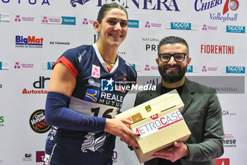 2024-01-06 - Katerina Zakchaiou of Chieri '76 is MVP of Italian Volley Serie A1 F match between Reale Mutua Fenera Chieri '76 vs Aeroitalia Roma Volley on 6 January 2023 at the PalaFenera, Chieri (TO) - REALE MUTUA FENERA CHIERI 76 VS ROMA VOLLEY CLUB - SERIE A1 WOMEN - VOLLEYBALL