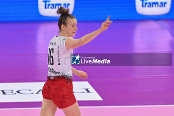 2024-01-06 - Katerina Valkova of Uyba Volley Busto Arsizio celebrates - SAVINO DEL BENE SCANDICCI VS UYBA VOLLEY BUSTO ARSIZIO - SERIE A1 WOMEN - VOLLEYBALL