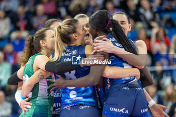 2024-01-07 - Happiness of Players of Vero Volley Milano - ALLIANZ VV MILANO VS ITAS TRENTINO - SERIE A1 WOMEN - VOLLEYBALL