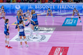 2024-01-21 - Players of Il Bisonte Firenze on field - IL BISONTE FIRENZE VS ITAS TRENTINO - SERIE A1 WOMEN - VOLLEYBALL