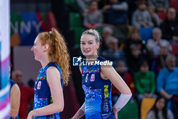 2024-01-21 - Lina Alsmeier (Il Bisonte Firenze) and Alessia Mazzaro (Il Bisonte Firenze) - IL BISONTE FIRENZE VS ITAS TRENTINO - SERIE A1 WOMEN - VOLLEYBALL