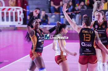 2024-01-28 - Jessica Rivero (Roma Volley Club) exultation - ROMA VOLLEY CLUB VS IL BISONTE FIRENZE - SERIE A1 WOMEN - VOLLEYBALL