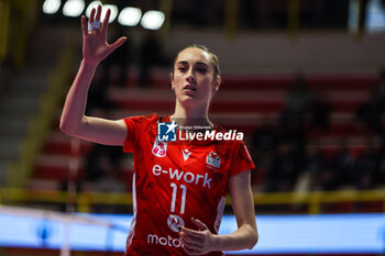 2024-01-28 - Federica Carletti #11 of UYBA E-Work Volley Busto Arsizio seen in action during Volley Serie A women 2023/24 match between UYBA E-Work Volley Busto Arsizio and Wash4green Pinerolo at E-Work Arena, Busto Arsizio, Italy on January 28, 2024 - UYBA VOLLEY BUSTO ARSIZIO VS WASH4GREEN PINEROLO - SERIE A1 WOMEN - VOLLEYBALL