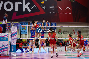 2024-01-28 - Martina Bracchi #2 of UYBA E-Work Volley Busto Arsizio seen in action during Volley Serie A women 2023/24 match between UYBA E-Work Volley Busto Arsizio and Wash4green Pinerolo at E-Work Arena, Busto Arsizio, Italy on January 28, 2024 - UYBA VOLLEY BUSTO ARSIZIO VS WASH4GREEN PINEROLO - SERIE A1 WOMEN - VOLLEYBALL