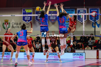 2024-01-28 - Martina Bracchi #2 of UYBA E-Work Volley Busto Arsizio (R) seen in action during Volley Serie A women 2023/24 match between UYBA E-Work Volley Busto Arsizio and Wash4green Pinerolo at E-Work Arena, Busto Arsizio, Italy on January 28, 2024 - UYBA VOLLEY BUSTO ARSIZIO VS WASH4GREEN PINEROLO - SERIE A1 WOMEN - VOLLEYBALL