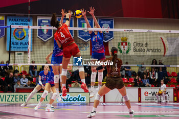 2024-01-28 - Rebecca Piva #4 of UYBA E-Work Volley Busto Arsizio seen in action during Volley Serie A women 2023/24 match between UYBA E-Work Volley Busto Arsizio and Wash4green Pinerolo at E-Work Arena, Busto Arsizio, Italy on January 28, 2024 - UYBA VOLLEY BUSTO ARSIZIO VS WASH4GREEN PINEROLO - SERIE A1 WOMEN - VOLLEYBALL