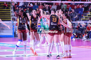 2024-02-11 - Roma Volley Club exultation - ROMA VOLLEY CLUB VS WASH4GREEN PINEROLO - SERIE A1 WOMEN - VOLLEYBALL