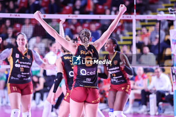2024-02-11 - Michela Rucli (Roma Volley Club) exultation - ROMA VOLLEY CLUB VS WASH4GREEN PINEROLO - SERIE A1 WOMEN - VOLLEYBALL