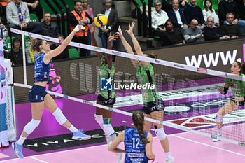 2024-02-25 - Federica Squarcini( Prosecco Doc Imoco Conegliano ) during VolleyBall Serie A1 Women game between Prosecco Doc Imoco Conegliano and Volley Bergamo 1991 at Palaverde in Villorba, Italy on   February 25, 2024 - PROSECCO DOC IMOCO CONEGLIANO VS VOLLEY BERGAMO 1991 - SERIE A1 WOMEN - VOLLEYBALL