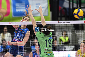 2024-02-25 - Federica Squarcini( Prosecco Doc Imoco Conegliano ) during VolleyBall Serie A1 Women game between Prosecco Doc Imoco Conegliano and Volley Bergamo 1991 at Palaverde in Villorba, Italy on   February 25, 2024 - PROSECCO DOC IMOCO CONEGLIANO VS VOLLEY BERGAMO 1991 - SERIE A1 WOMEN - VOLLEYBALL