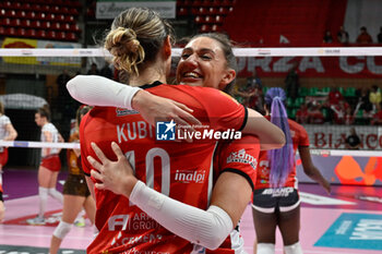 2024-03-03 - Madison
Kubik (Cuneo) and Lena
Stigrot (Cuneo) celebrates after scoring a match - CUNEO GRANDA VOLLEY VS UYBA VOLLEY BUSTO ARSIZIO - SERIE A1 WOMEN - VOLLEYBALL