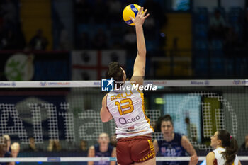 2024-03-03 - Attack of Giulia Melli (Roma Volley Club) - ALLIANZ VV MILANO VS ROMA VOLLEY CLUB - SERIE A1 WOMEN - VOLLEYBALL
