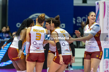 2024-03-03 - Happiness of Players of Roma Volley Club - ALLIANZ VV MILANO VS ROMA VOLLEY CLUB - SERIE A1 WOMEN - VOLLEYBALL