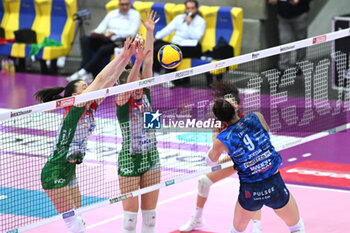 2024-03-16 - Spike of Marina Lubian ( Prosecco Doc Imoco Conegliano) during VOLLEYBALL - SERIE A1 WOMEN game between Prosecco Doc Imoco Conegliano and Wash4green Pinerolo at Palaverde in Villorba, Italy on   March 16, 2024 - PROSECCO DOC IMOCO CONEGLIANO VS WASH4GREEN PINEROLO - SERIE A1 WOMEN - VOLLEYBALL