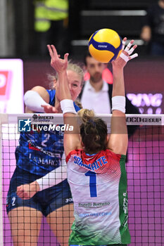 2024-03-16 - Attack of Kathryn Plummer ( Prosecco Doc Imoco Conegliano) during VOLLEYBALL - SERIE A1 WOMEN game between Prosecco Doc Imoco Conegliano and Wash4green Pinerolo at Palaverde in Villorba, Italy on   March 16, 2024 - PROSECCO DOC IMOCO CONEGLIANO VS WASH4GREEN PINEROLO - SERIE A1 WOMEN - VOLLEYBALL