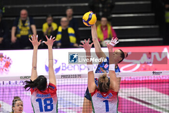 2024-03-16 - Attack of Robinson Cook Kelsey ( Prosecco Doc Imoco Conegliano) during VOLLEYBALL - SERIE A1 WOMEN game between Prosecco Doc Imoco Conegliano and Wash4green Pinerolo at Palaverde in Villorba, Italy on   March 16, 2024 - PROSECCO DOC IMOCO CONEGLIANO VS WASH4GREEN PINEROLO - SERIE A1 WOMEN - VOLLEYBALL