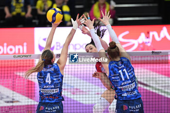 2024-03-16 - Actions of the game and players' images during VOLLEYBALL - SERIE A1 WOMEN game between Prosecco Doc Imoco Conegliano and Wash4green Pinerolo at Palaverde in Villorba, Italy on   March 16, 2024 - PROSECCO DOC IMOCO CONEGLIANO VS WASH4GREEN PINEROLO - SERIE A1 WOMEN - VOLLEYBALL