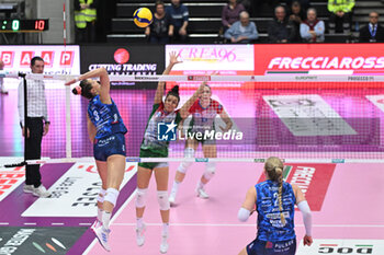 2024-03-16 - Actions of the game and players' images during VOLLEYBALL - SERIE A1 WOMEN game between Prosecco Doc Imoco Conegliano and Wash4green Pinerolo at Palaverde in Villorba, Italy on   March 16, 2024 - PROSECCO DOC IMOCO CONEGLIANO VS WASH4GREEN PINEROLO - SERIE A1 WOMEN - VOLLEYBALL