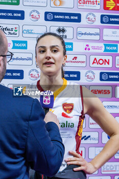 2024-03-17 - Michela Ciarrocchi (Roma Volley Club) gives an interview - SAVINO DEL BENE SCANDICCI VS ROMA VOLLEY CLUB - SERIE A1 WOMEN - VOLLEYBALL