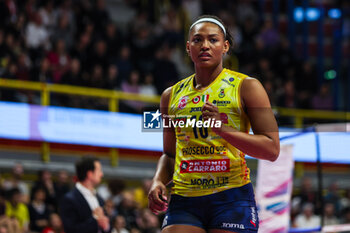 2024-03-24 - Khalia Lanier #16 of Prosecco Doc Imoco Conegliano seen in action during Volley Serie A women 2023/24 match between UYBA E-Work Volley Busto Arsizio and Prosecco Doc Imoco Conegliano at E-Work Arena, Busto Arsizio, Italy on March 24, 2024 - UYBA VOLLEY BUSTO ARSIZIO VS PROSECCO DOC IMOCO CONEGLIANO - SERIE A1 WOMEN - VOLLEYBALL