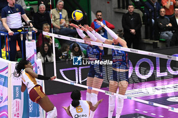 2024-03-27 - Actions game and players' images between Prosecco Doc Imoco Conegliano and Aeroitalia Smi Roma in the Volleyball Playoff Serie A1 Tigota 2023/2024 at Palaverde in Villorba, Italy on March 27, 2024 -  PLAYOFF - PROSECCO DOC IMOCO CONEGLIANO VS AEROITALIA SMI ROMA - SERIE A1 WOMEN - VOLLEYBALL
